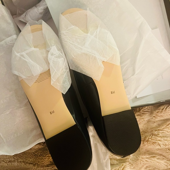 Talbots Blair Patent Leather Bow Ballet Flats - Indigo Blue - Size 8M - Picture 5 of 8